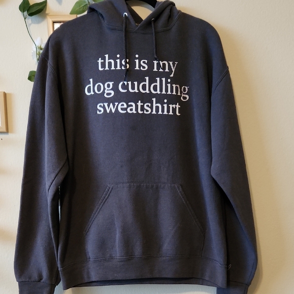 SHEIN Tops - Women's Dark Grey Graphic Hoodie - M